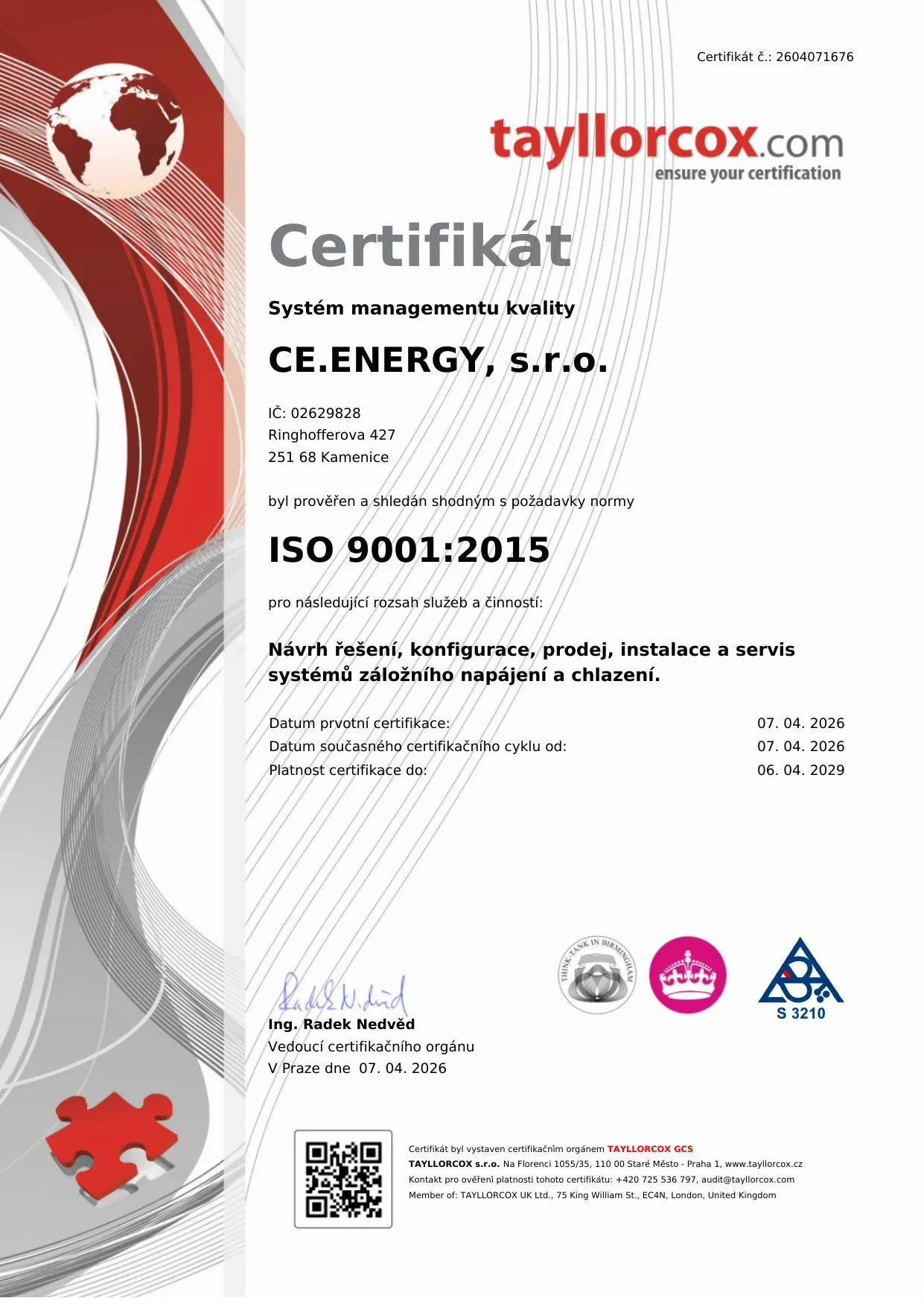 ISO 9001 Management kvality ISO 9001 Management kvality